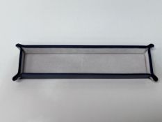 Ettinger London CE106JEB Oblong Valet Tray - Marine Blue/Ecru