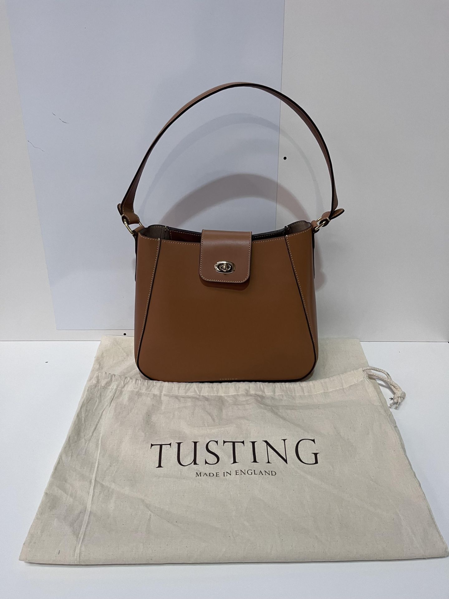 Tusting Hazel Hobo Leather Bag - Tan - Image 2 of 4