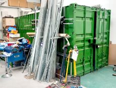 Green 20’ shipping container (Delayed collection) (Contents not Included, located inside the
