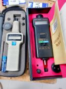 2 x Various digital tacometers