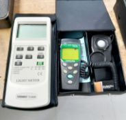 2 x Tenmars LED light meters