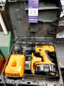 Dewalt DW997 drill with 2 x batteries & charger