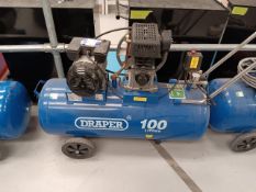 Draper 100 litre belt driven air compressor P/N DA100/330