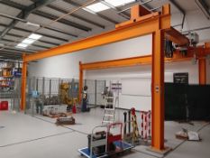 Konecranes 1 tonne crane with pendant control (Spire NMUK 001 SWL 1000kg) Approx. 10m(l) x 5m(w) x