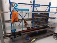 Topregal 6 tier stock rack & contents plus additional stock rack and contents