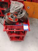Senator 3 tier mobile trolley to include jaw chucks and tooling