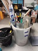 Quantity of hand tooling to include hand saws, shovels, clamps, rollers, 3 toolboxes, 1 tool bag