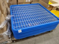 4x Drum Spill Trays & Grates - approx. 940x940mm