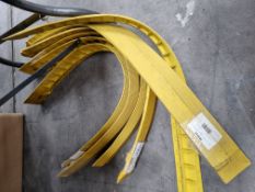Qty of yellow cable protectors