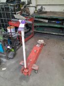 Sealey 5 ton hydraulic trolley jack, as lotted