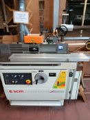 SCM T130N spindle moulder with Steff 2038 power feed. Purchaser responsible for electrical