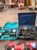Makita 24v cordless hammer drill & AEG 240v hammer drill