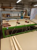 Lamont 8 x 5ft 8inch clamping table with 6 clamps