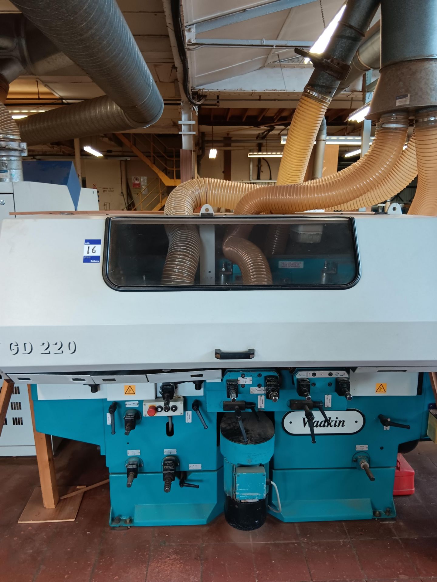 Wadkin GD220 GD5 5 head moulder Serial number 961162 with a quantity of tooling. Purchaser