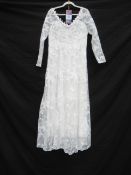 Floral Wedding Dress - Size XL