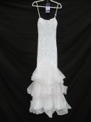 Faeriesty Sequined Wedding/Party Dress - Size 8