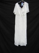 Floral Wedding Dress - Size 18-20