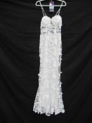 Giffniseti Floral Sleeveless Wedding Dress - Size XL