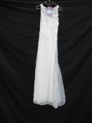 Sleeveless Wedding Dress - Size 8-10