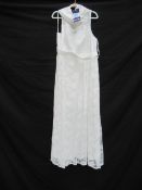 Shein Curve Floral Sleeveless Wedding Dress - Size 2XL