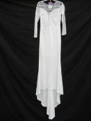 Floral Wedding Dress - Size 10-12