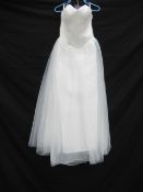 Sleeveless Wedding Dress - Size 3XL