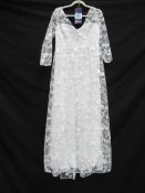 Floral Wedding Dress - Size XL