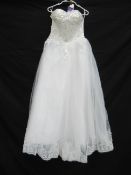 Sleeveless Wedding Dress - Size 10-12