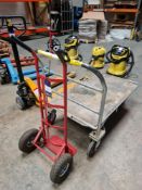 Flatbed trolley & Sack barrow