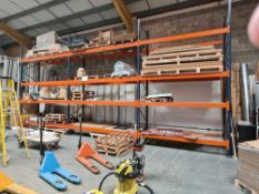 5 x Bays of boltless steel pallet racking – Delayed Collection until final day of clearance