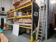 4 x Bays of boltless steel pallet racking – Delayed Collection until final day of clearance