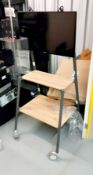 Samsung 32” TV to Mobile Stand with Remote