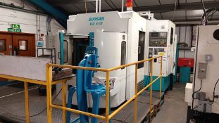 Doosan HM 45H CNC Vertical Milling Machine (Serial Number MHC026, Year 2000), with Fanuc Series 18-M