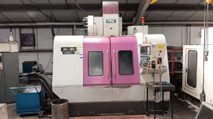 Yang MV-1200 CNC Vertial Milling Machine, with Fanuc Series 0-MD Control, and Fongex Steel Belt