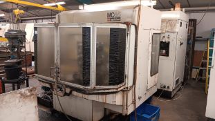 Makino MC65 CNC Machining Centre, with Fanuc System 6M Control, and Toyo Swarf Conveyor (Viewing