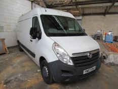 Vauxhall MOVANO 35 L3 DIESEL FWD 2.3 CDTI H2 Van 125ps Registration YM63EMJ, Date of Registration 31
