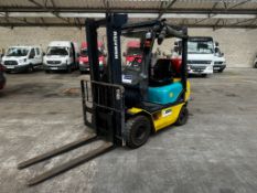 Komatsu FG15HT 1E 15 LPG Fork Lift truck, Duplex Mast, Container Spec, Cab, Lights, 1996, 2910 Hours