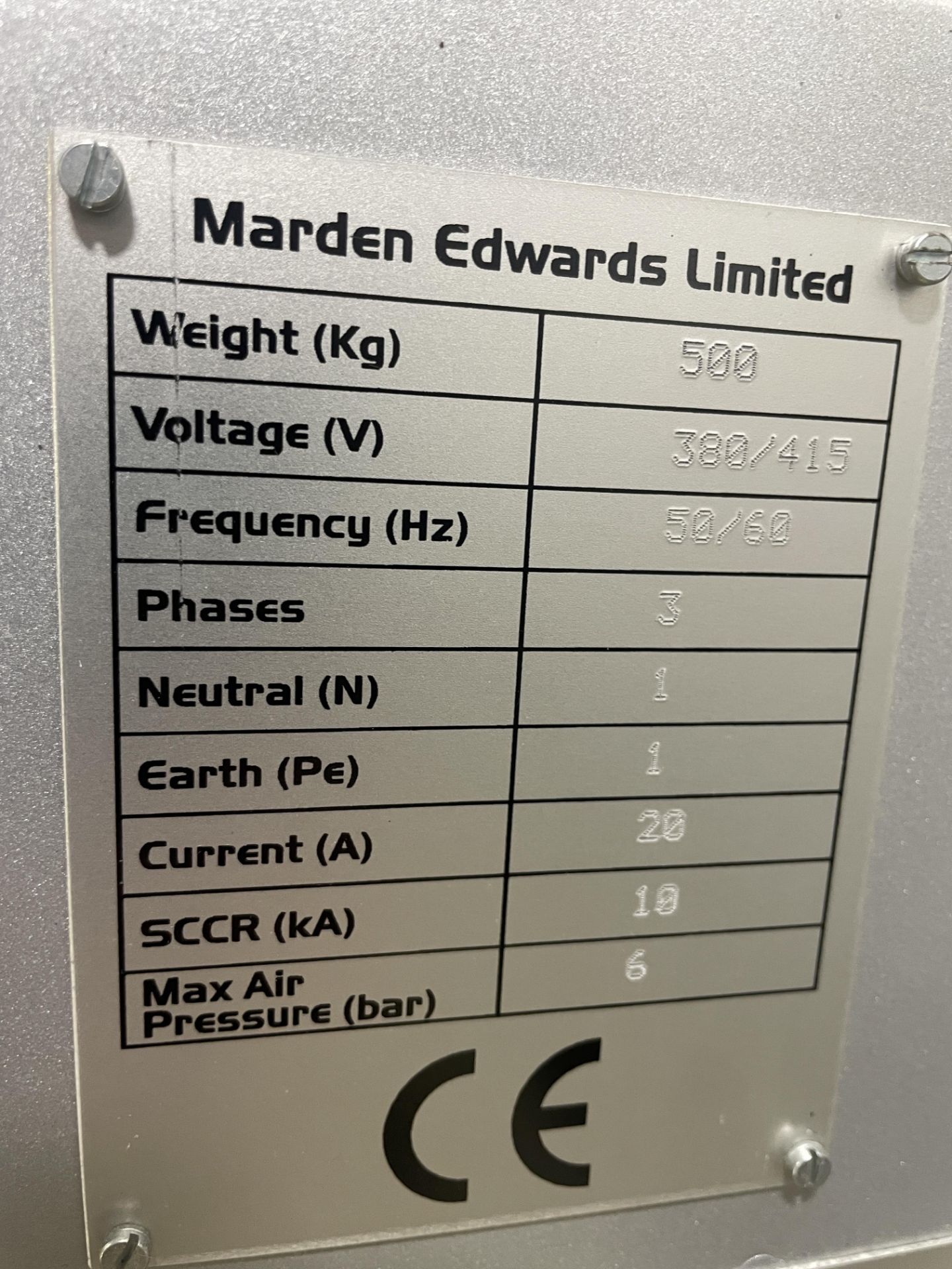 Marden Edwards E125 FF Over wrapping machine. YOM 2014. Sn 8606. - Image 9 of 16