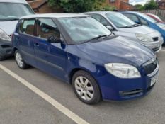 2009 BLUE SKODA FABIA 2 HTP 70