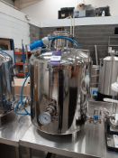 Still Dragon 100 litre stainless steel boiler with temperature gauge