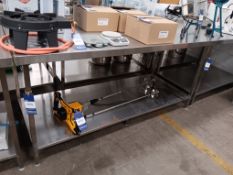 Stainless Steel Preparation Table (Approx. W 1900mm x D 800mm x H 900mm)