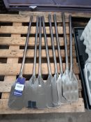 8x Stainless Steel long handle cooking spatula (length 910mm)