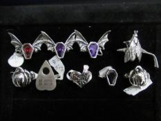 Qty of stainless steel size 8 rings