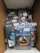 Various horror character pins/keyrings