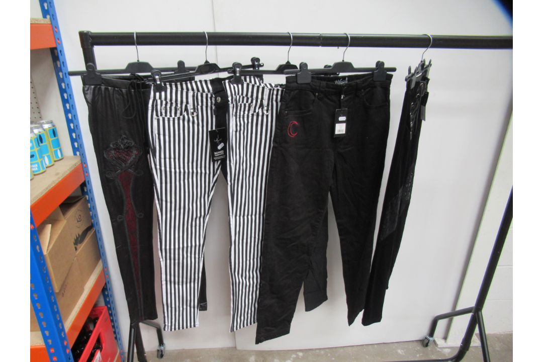 Approx 20x 'Alternative' pairs of Trousers in various designs, Sizes XS-XL - Image 4 of 5
