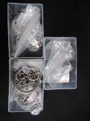 Stainless Steel moon themed jewellery, 2x eclipse collars, 2x micro moon wrist cuffs, 2x mini luma w