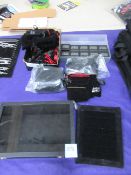 Selection of jewellery bags, ring boxes, display cases etc