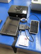 Samsung tablet, card reader and cash tin
