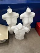 3x Torso Mannequins