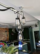 4 x Contemporary Wire / Cable Hung Lights (Purchasers responsibility to remove)